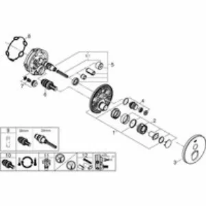 Внешняя часть термостата для душа GROHE Grohtherm SmartControl на 1 потребителя, белая луна (29150LS0) Внешняя часть термостата для душа GROHE Grohtherm SmartControl на 1 потребителя, белая луна (29150LS0)