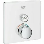 Внешняя часть термостата для душа GROHE Grohtherm SmartControl на 1 потребителя, белая луна (29153LS0)