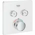 Внешняя часть термостата для душа GROHE Grohtherm SmartControl на 2 потребителя, белая луна (29156LS0) Внешняя часть термостата для душа GROHE Grohtherm SmartControl на 2 потребителя, белая луна (29156LS0)