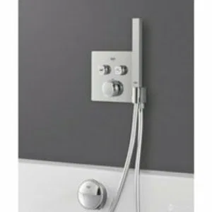 Внешняя часть термостата для душа GROHE Grohtherm SmartControl на 2 потребителя, белая луна (29156LS0) Внешняя часть термостата для душа GROHE Grohtherm SmartControl на 2 потребителя, белая луна (29156LS0)