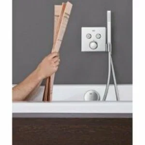Внешняя часть термостата для душа GROHE Grohtherm SmartControl на 2 потребителя, белая луна (29156LS0) Внешняя часть термостата для душа GROHE Grohtherm SmartControl на 2 потребителя, белая луна (29156LS0)