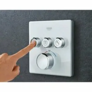 Внешняя часть термостата для душа GROHE Grohtherm SmartControl на 3 потребителя, белая луна (29157LS0) Внешняя часть термостата для душа GROHE Grohtherm SmartControl на 3 потребителя, белая луна (29157LS0)