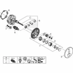 Внешняя часть смесителя для душа GROHE SmartControl круглая, на 1 потребителя, хром (29144000) Внешняя часть смесителя для душа GROHE SmartControl круглая, на 1 потребителя, хром (29144000)