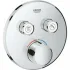 Внешняя часть смесителя для душа GROHE SmartControl круглая, на 2 потребителя, хром (29145000) Внешняя часть смесителя для душа GROHE SmartControl круглая, на 2 потребителя, хром (29145000)