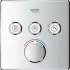 Внешняя часть смесителя для душа GROHE SmartControl квадратная, на 3 потребителя, хром (29149000) Внешняя часть смесителя для душа GROHE SmartControl квадратная, на 3 потребителя, хром (29149000)